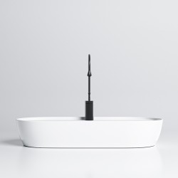 UMYWALKA NABLATOWA CERAMICZNA OWALNA EMI-WH-810 BIAŁY
