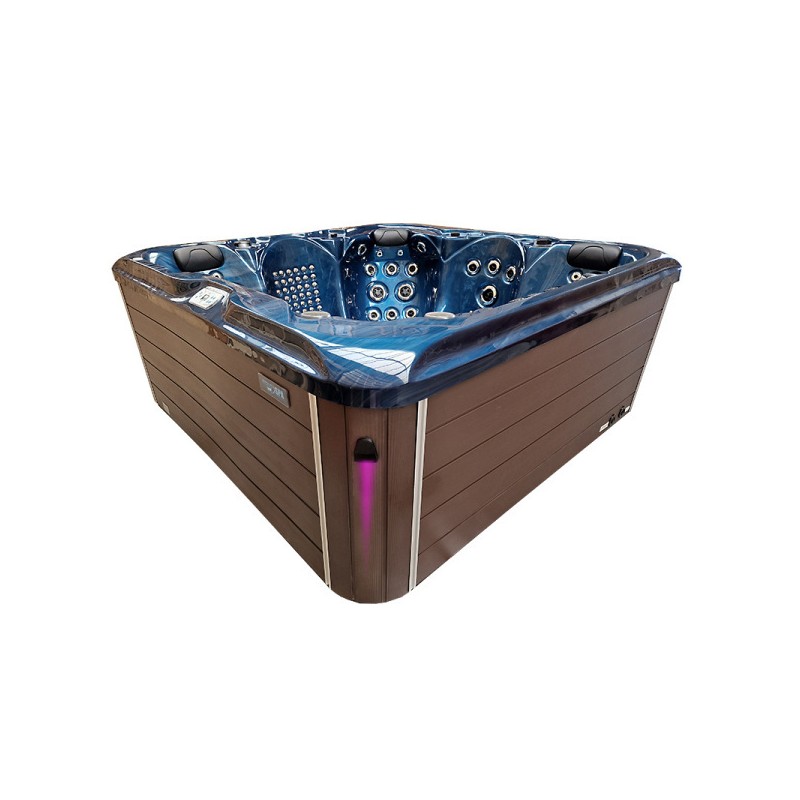 JACUZZI OGRODOWE WANNA SPA560 NIEBIESKA FALA OCEANU OBUDOWA KAWA 220x220 CM JACUZZI OGRODOWE WANNA SPA560 NIEBIESKA FALA OCEANU OBUDOWA KAWA 220x220 CM