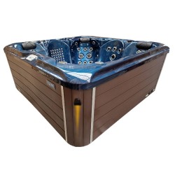 JACUZZI OGRODOWE WANNA SPA560 NIEBIESKA FALA OCEANU OBUDOWA KAWA 220x220 CM
