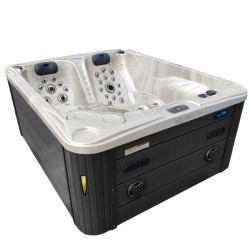JACUZZI OGRODOWE WANNA SPA705 CAPPUCCINO OBUDOWA ANTRACYT 210x170 CM