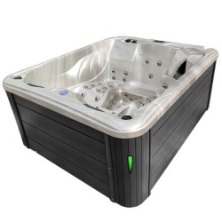 JACUZZI OGRODOWE WANNA SPA705 CAPPUCCINO OBUDOWA ANTRACYT 210x170 CM
