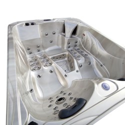 JACUZZI OGRODOWE WANNA SPA705 CAPPUCCINO OBUDOWA ANTRACYT 210x170 CM