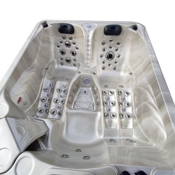 JACUZZI OGRODOWE WANNA SPA705 CAPPUCCINO OBUDOWA ANTRACYT 210x170 CM