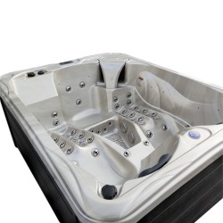 JACUZZI OGRODOWE WANNA SPA705 CAPPUCCINO OBUDOWA ANTRACYT 210x170 CM