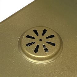 ZLEWOZMYWAK JEDNOKOMOROWY WIELOFUNKCYJNY ARGOS 68X46 ZŁOTY ZLEW KUCHENNY STALOWY