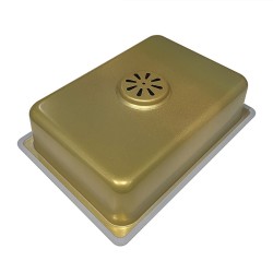 ZLEWOZMYWAK JEDNOKOMOROWY WIELOFUNKCYJNY ARGOS 68X46 ZŁOTY ZLEW KUCHENNY STALOWY