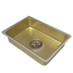 ZLEWOZMYWAK JEDNOKOMOROWY WIELOFUNKCYJNY ARGOS 75X46 ZŁOTY ZLEW KUCHENNY STALOWY