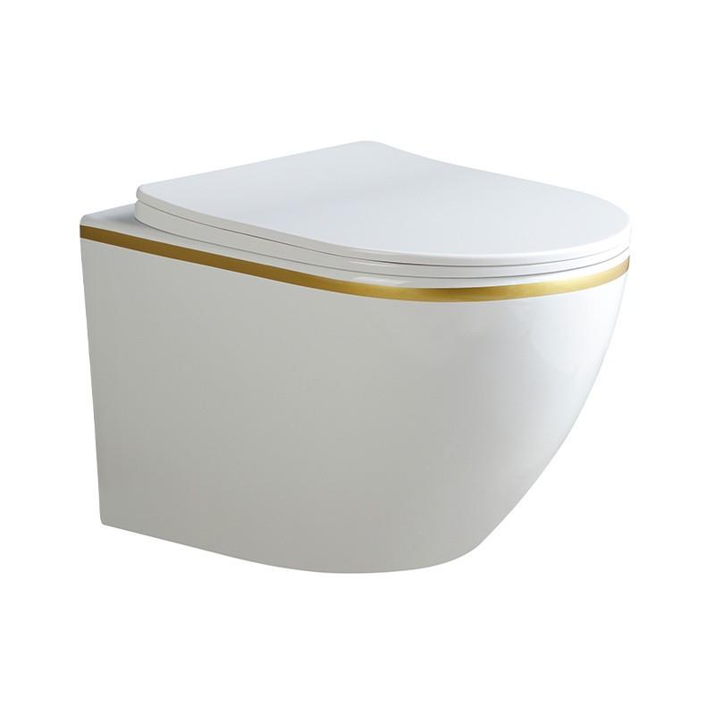 MISKA WC WISZĄCA RIMLESS PEAK-WH-GL-RIM-03 BIAŁA DESKA WOLNOOPADAJĄCA DUROPLAST MISKA WC WISZĄCA RIMLESS PEAK-WH-GL-RIM-03 BIAŁA DESKA WOLNOOPADAJĄCA DUROPLAST