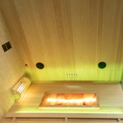 SAUNA FIŃSKA WYSOKOTEMPERATUROWA Z PIECEM LARK5-WD/HARVIA 6KW 4-5 OSOBOWA 180x160 CM