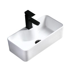 UMYWALKA NABLATOWA CERAMICZNA PROSTOKĄTNA LIA-WH-505 BIAŁA