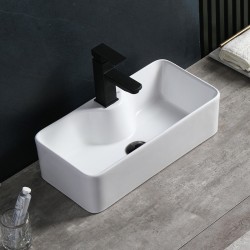 UMYWALKA NABLATOWA CERAMICZNA PROSTOKĄTNA LIA-WH-505 BIAŁA