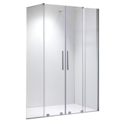 DRZWI PRYSZNICOWE PODWÓJNE ASTRA-CH-DUO-140 CHROM 140 CM 8 MM