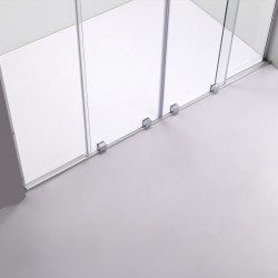 DRZWI PRYSZNICOWE PODWÓJNE ASTRA-CH-DUO-150 CHROM 150 CM 8 MM