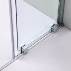 DRZWI PRYSZNICOWE PODWÓJNE ASTRA-CH-DUO-150 CHROM 150 CM 8 MM