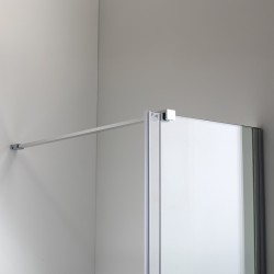 DRZWI PRYSZNICOWE PODWÓJNE ASTRA-CH-DUO-150 CHROM 150 CM 8 MM