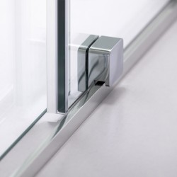 DRZWI PRYSZNICOWE PODWÓJNE ASTRA-CH-DUO-150 CHROM 150 CM 8 MM