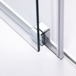 DRZWI PRYSZNICOWE PODWÓJNE ASTRA-CH-DUO-150 CHROM 150 CM 8 MM
