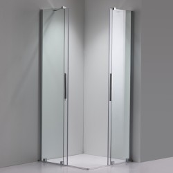 KABINA PRYSZNICOWA KWADRATOWA ASTRA-CH-A-110X2+D CHROM 110X110 CM 8 MM