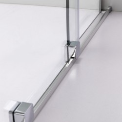 KABINA PRYSZNICOWA KWADRATOWA ASTRA-CH-A-110X2+D CHROM 110X110 CM 8 MM