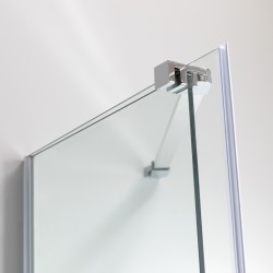 KABINA PRYSZNICOWA KWADRATOWA ASTRA-CH-A-90X2+D CHROM 90X90 CM 8 MM