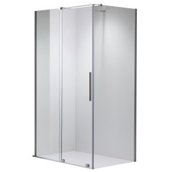 KABINA PRYSZNICOWA PROSTOKĄTNA ASTRA-CH-A-150+B80+E CHROM 150X80 CM 8 CM