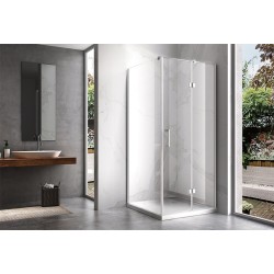 KABINA PRYSZNICOWA KWADRATOWA ZES-KZ01C CHROM 90x90 CM