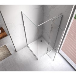 KABINA PRYSZNICOWA KWADRATOWA ZES-KZ01C CHROM 90x90 CM