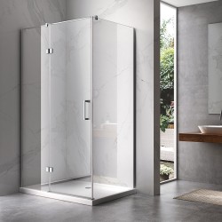 KABINA PRYSZNICOWA PROSTOKĄTNA ZES-KZ02A-90X80 CHROM 90x80 CM