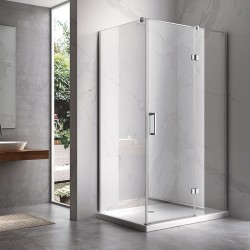 KABINA PRYSZNICOWA PROSTOKĄTNA ZES-KZ02A-90X80 CHROM 90x80 CM