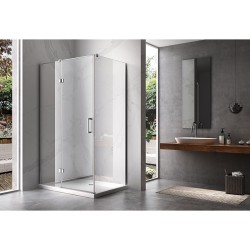 KABINA PRYSZNICOWA PROSTOKĄTNA ZES-KZ02A-90X80 CHROM 90x80 CM