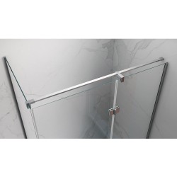 KABINA PRYSZNICOWA PROSTOKĄTNA ZES-KZ02D-120X80 CHROM 120x80 CM