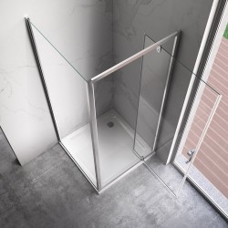 KABINA PRYSZNICOWA KWADRATOWA ZES-KZ04B-80 CHROM 80x80 CM