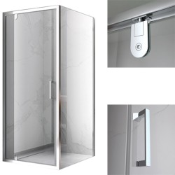 KABINA PRYSZNICOWA KWADRATOWA ZES-KZ04B-80 CHROM 80x80 CM