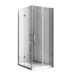 KABINA PRYSZNICOWA KWADRATOWA ZES-KZ08B-80 CHROM 80x80 CM