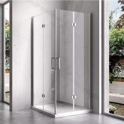 KABINA PRYSZNICOWA PROSTOKĄTNA ZES-KZ12A-90X80 CHROM 90x80 CM