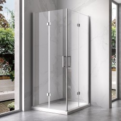 KABINA PRYSZNICOWA PROSTOKĄTNA ZES-KZ12A-90X80 CHROM 90x80 CM