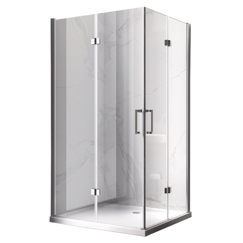 KABINA PRYSZNICOWA PROSTOKĄTNA ZES-KZ12B-100X80 CHROM 100x80 CM