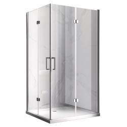 KABINA PRYSZNICOWA PROSTOKĄTNA ZES-KZ12B-100X80 CHROM 100x80 CM