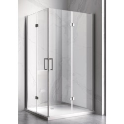 KABINA PRYSZNICOWA PROSTOKĄTNA ZES-KZ12B-100X80 CHROM 100x80 CM