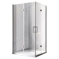 KABINA PRYSZNICOWA PROSTOKĄTNA ZES-KZ12C-110X80 CHROM 110X80 CM