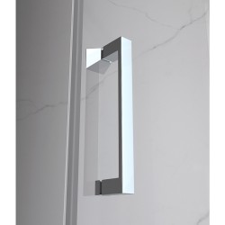 KABINA PRYSZNICOWA PROSTOKĄTNA ZES-KZ12C-110X80 CHROM 110X80 CM