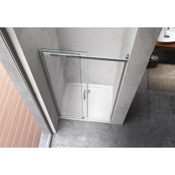 DRZWI PRYSZNICOWE ZES-KZ09B-110 CHROM 105-110 CM 8 MM