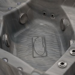 JACUZZI OGRODOWE WANNA SPA702 ODYSSEY OBUDOWA ANTRACYT 230x230 CM