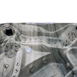 JACUZZI OGRODOWE WANNA SPA702 ODYSSEY OBUDOWA ANTRACYT 230x230 CM