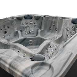 JACUZZI OGRODOWE WANNA SPA702 ODYSSEY OBUDOWA ANTRACYT 230x230 CM