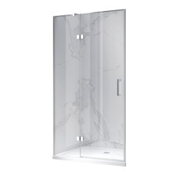 DRZWI PRYSZNICOWE UCHYLNE DO WNĘKI KZ17D CHROM 100 CM 6 MM