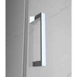 DRZWI PRYSZNICOWE UCHYLNE DO WNĘKI KZ17F CHROM 120 CM 6 MM