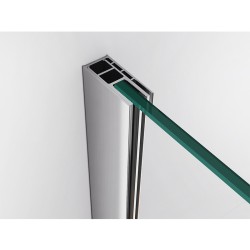 DRZWI PRYSZNICOWE UCHYLNE DO WNĘKI KZ17F CHROM 120 CM 6 MM