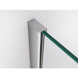 DRZWI PRYSZNICOWE UCHYLNE DO WNĘKI KZ17F CHROM 120 CM 6 MM