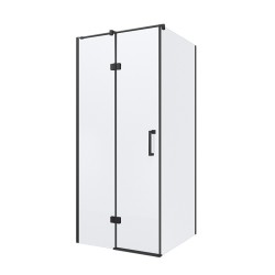 KABINA PRYSZNICOWA KWADRATOWA ZES-KZ01D-BL-100 CZARNA100x100 CM
